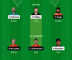 Dream11 today team selection list with captain and vice captain